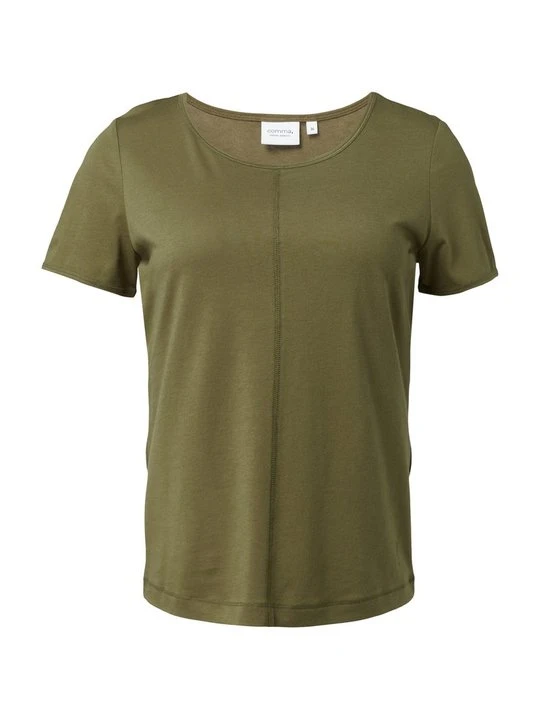 Zdjęcie produktu T-shirt basic Comma Casual Identity ciemnozielony