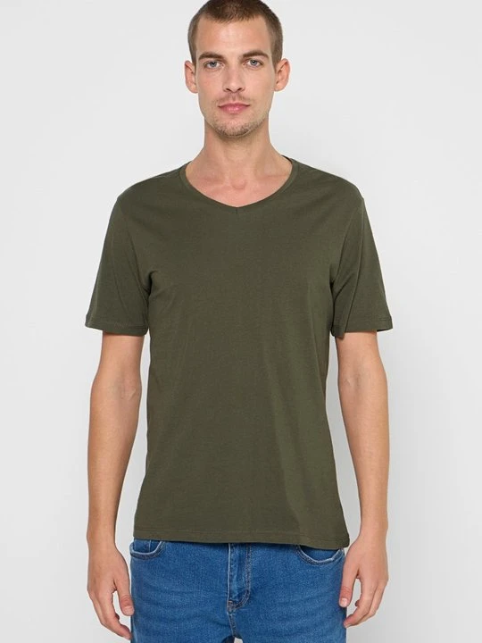 Zdjęcie produktu T-shirt basic DeFacto khaki