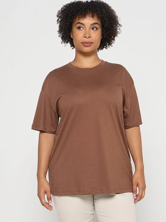 Zdjęcie produktu T-shirt basic DeFacto brązowy