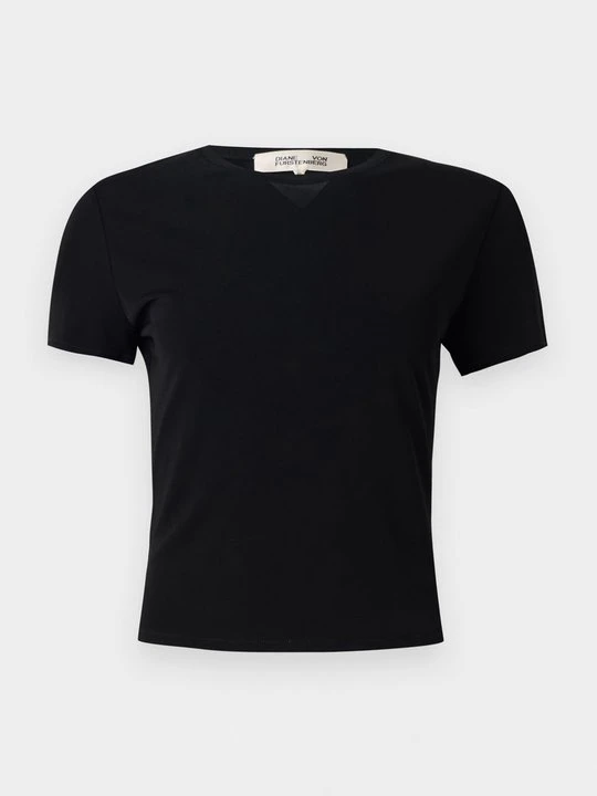 Zdjęcie produktu T-shirt basic Diane Von Furstenberg czarny