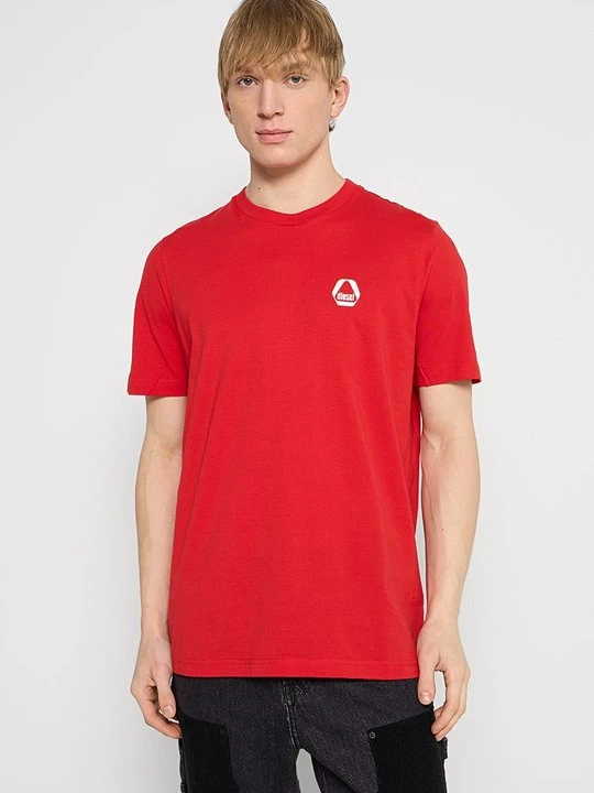 Zdjęcie produktu T-shirt basic Diesel czerwony