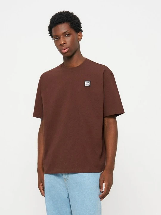 Zdjęcie produktu T-shirt basic Diesel brązowy