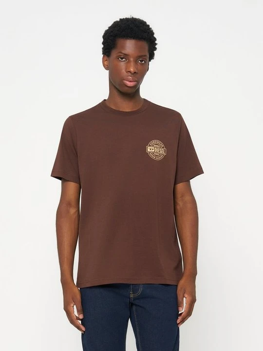 Zdjęcie produktu T-shirt basic Diesel brązowy