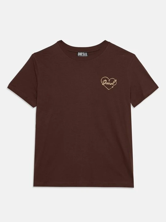 Zdjęcie produktu T-shirt basic Diesel brązowy