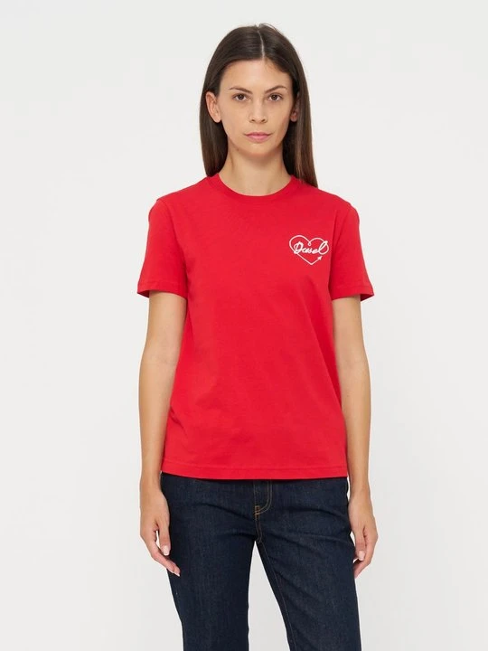 Zdjęcie produktu T-shirt basic Diesel ciemnoczerwony