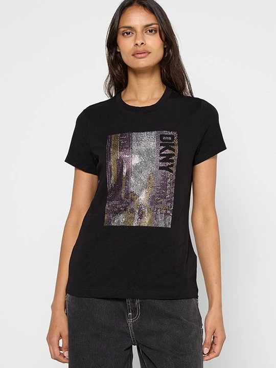 Zdjęcie produktu T-shirt basic DKNY czarny
