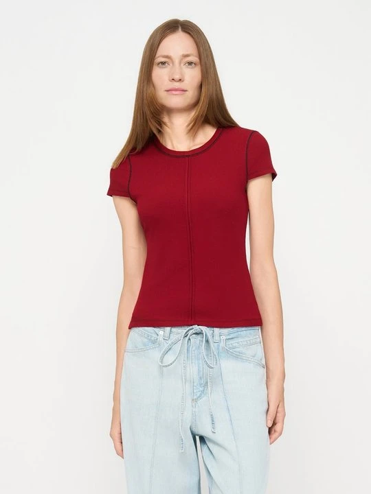 Zdjęcie produktu T-shirt basic DKNY czerwony