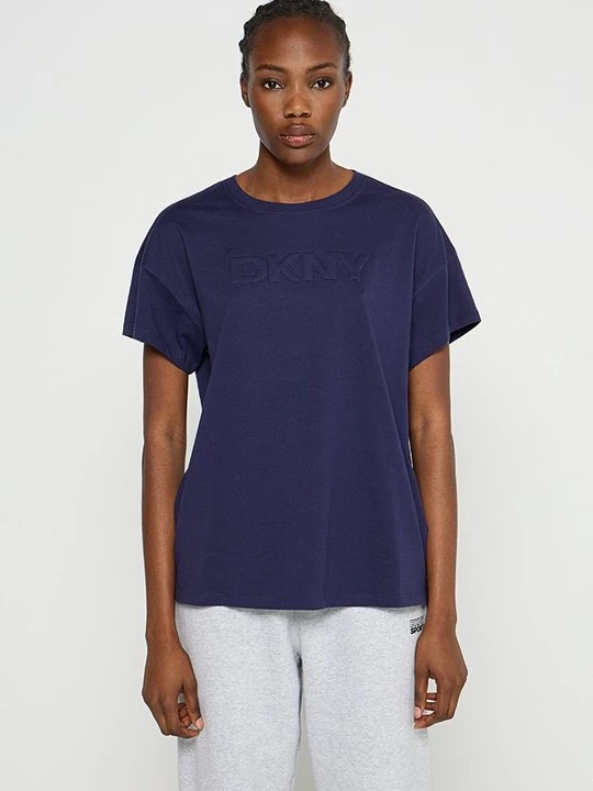 Zdjęcie produktu T-shirt basic DKNY granatowy