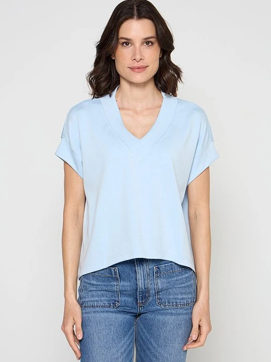 Zdjęcie produktu T-shirt basic Dreimaster jasnoniebieski