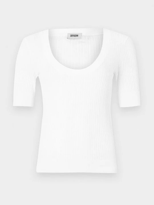 Zdjęcie produktu T-shirt basic Drykorn biały