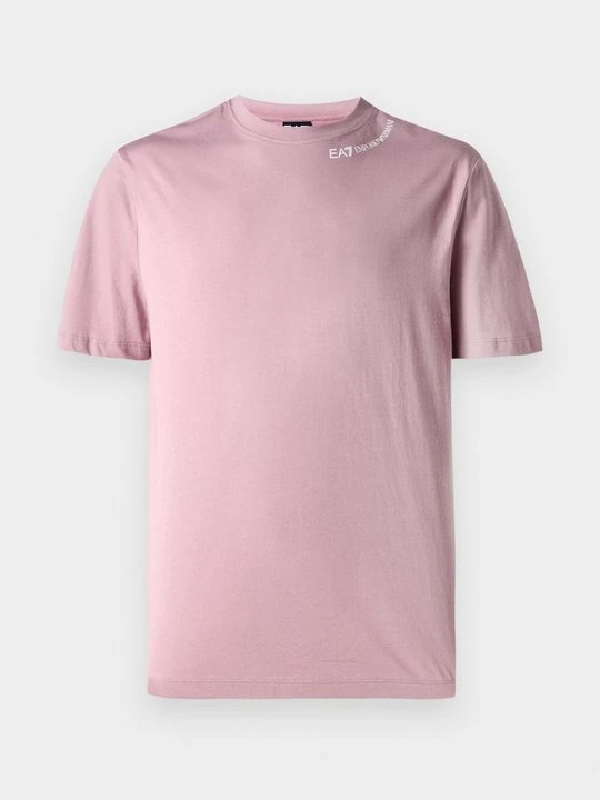 Zdjęcie produktu T-shirt basic EA7 Emporio Armani liliowy