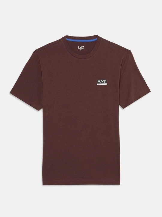 Zdjęcie produktu T-shirt basic EA7 Emporio Armani bordowy