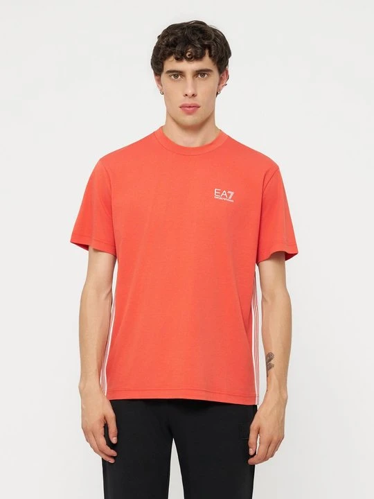 Zdjęcie produktu T-shirt basic EA7 Emporio Armani pomarańczowy