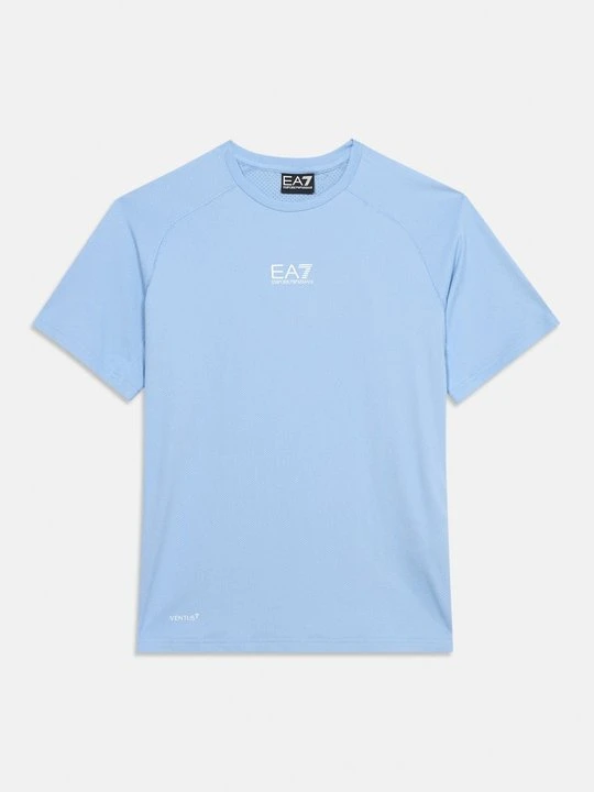 Zdjęcie produktu T-shirt basic EA7 Emporio Armani jasnoniebieski