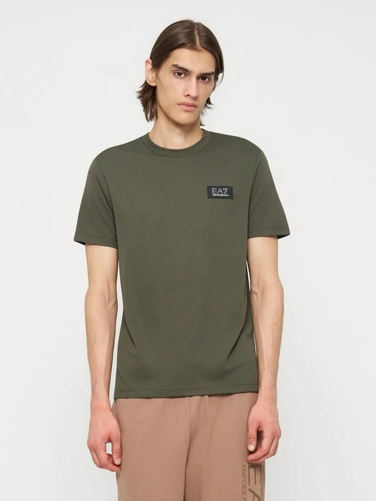 Zdjęcie produktu T-shirt basic EA7 Emporio Armani oliwkowy