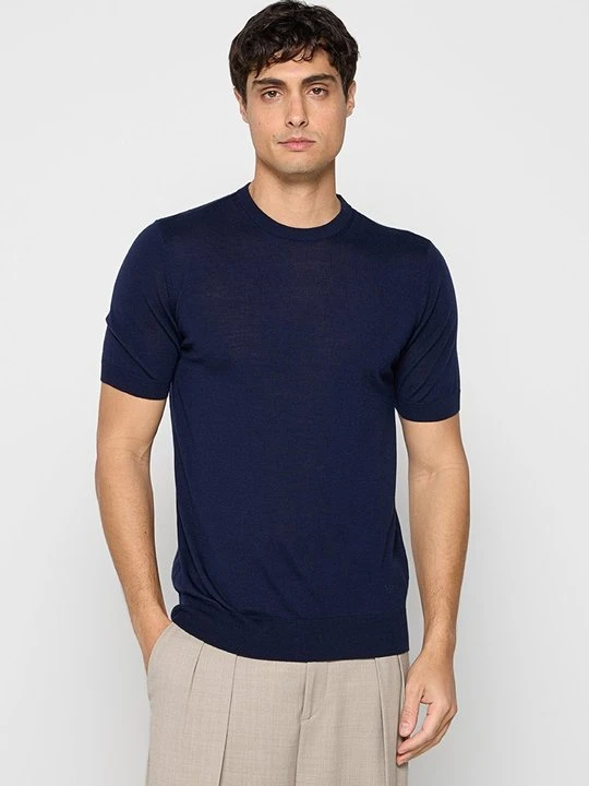 Zdjęcie produktu T-shirt basic Emporio Armani błękit królewski