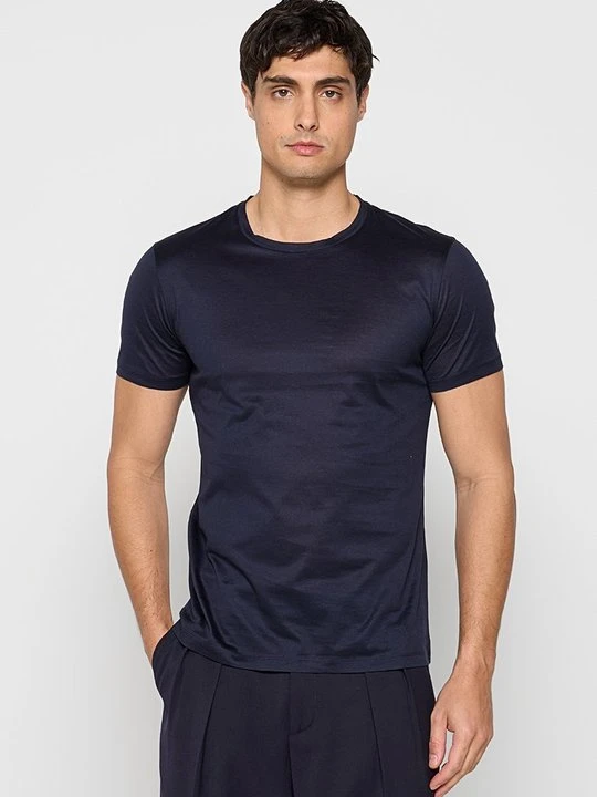 Zdjęcie produktu T-shirt basic Emporio Armani błękit królewski