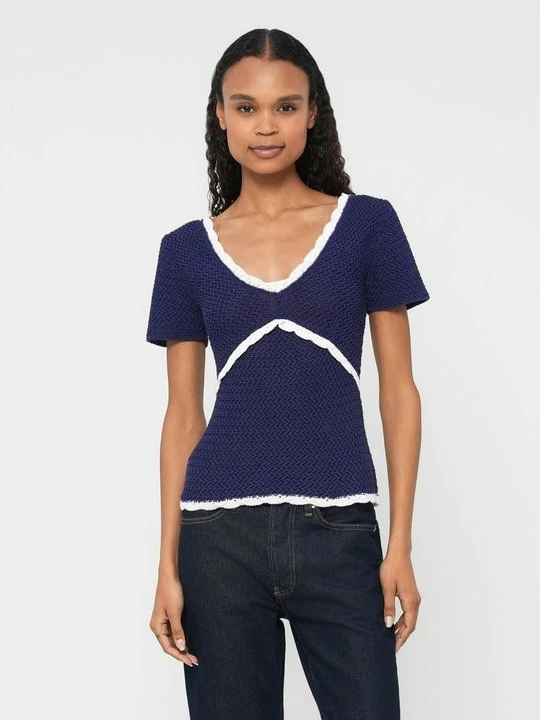 Zdjęcie produktu T-shirt basic Emporio Armani fioletowy