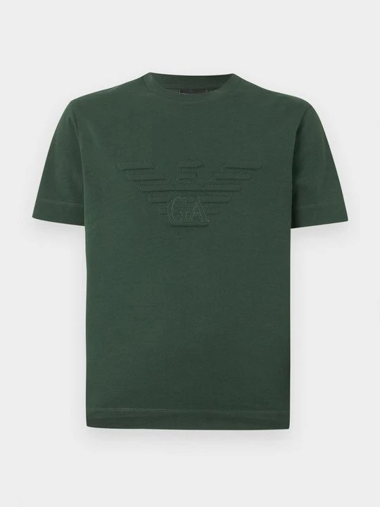 Zdjęcie produktu T-shirt basic Emporio Armani ciemnozielony