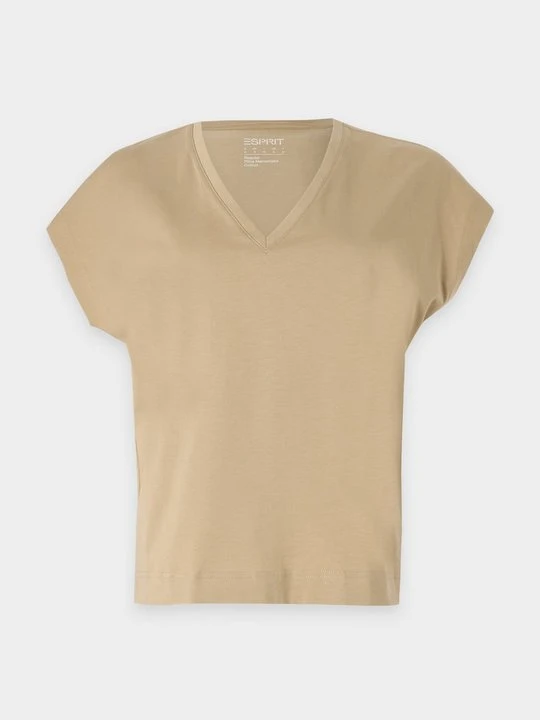 Zdjęcie produktu T-shirt basic Esprit beżowy