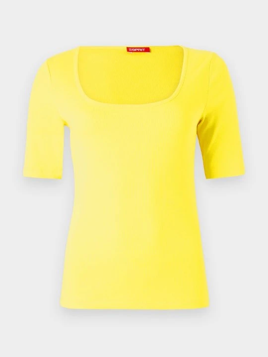 Zdjęcie produktu T-shirt basic Esprit żółty