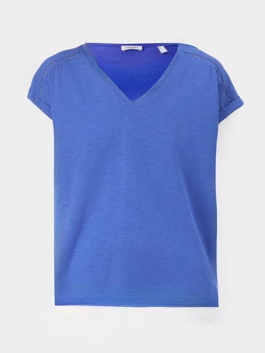 Zdjęcie produktu T-shirt basic Esprit niebieski