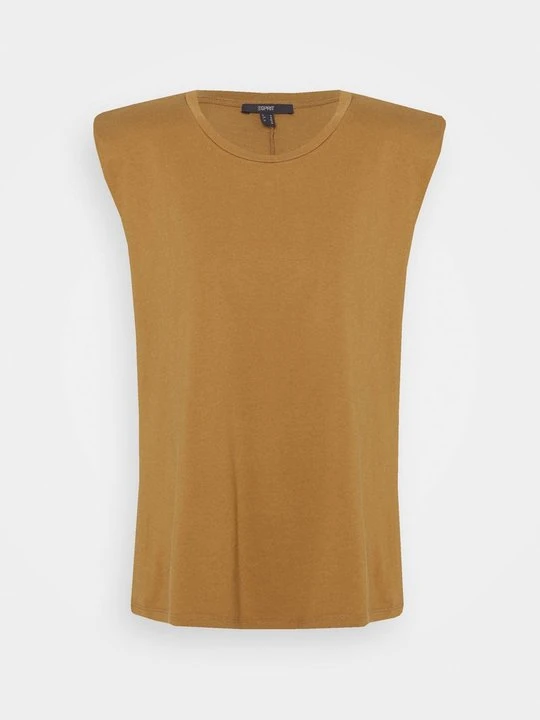 Zdjęcie produktu T-shirt basic Esprit jasnobrązowy
