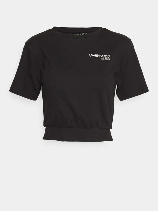 Zdjęcie produktu T-shirt basic Even&Odd czarny