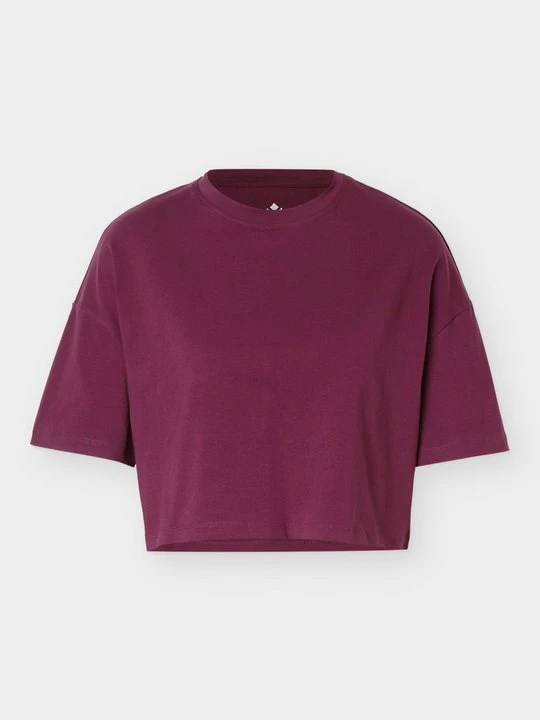 Zdjęcie produktu T-shirt basic Even&Odd bordowy