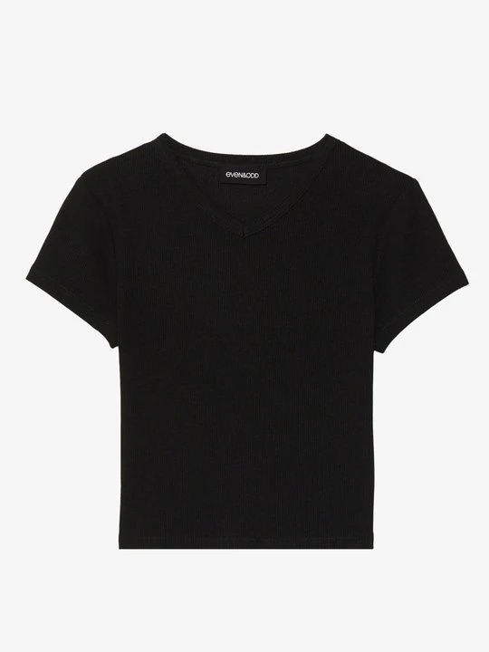 Zdjęcie produktu T-shirt basic Even&Odd czarny
