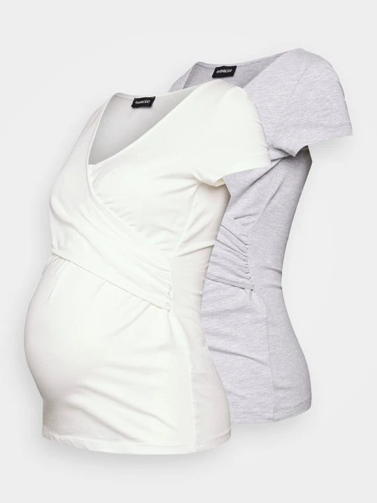 Zdjęcie produktu T-shirt basic Even&Odd mleczny
