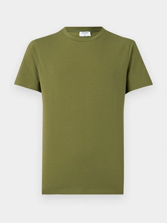 Zdjęcie produktu T-shirt basic Filippa K jasnozielony melanż