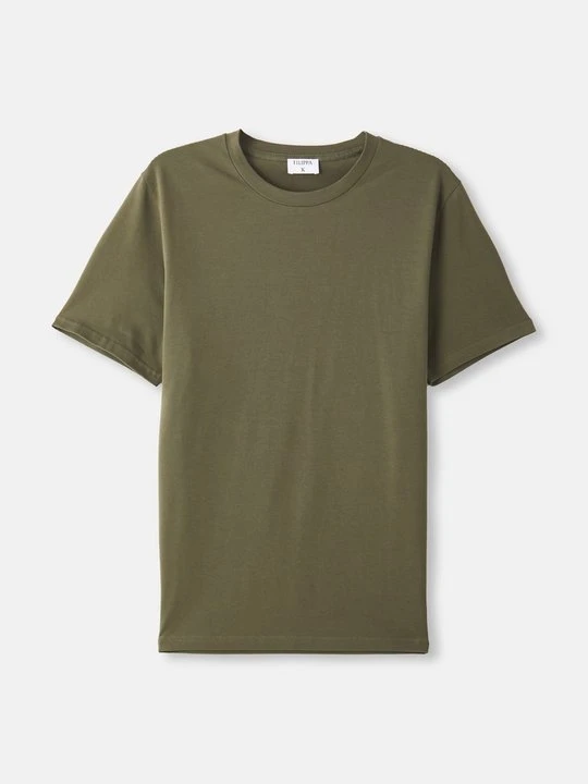 Zdjęcie produktu T-shirt basic Filippa K oliwkowy