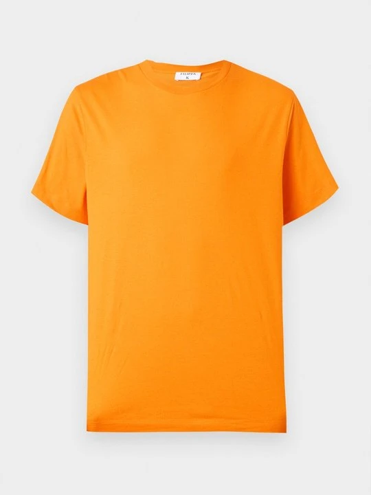 Zdjęcie produktu T-shirt basic Filippa K pomarańczowy