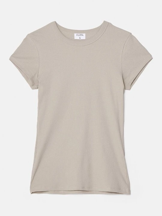 Zdjęcie produktu T-shirt basic Filippa K srebrny