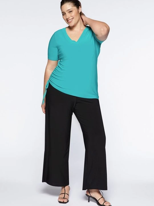 Zdjęcie produktu T-shirt basic Fiorella Rubino jasnozielony