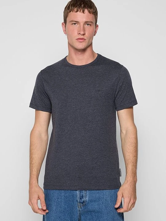 Zdjęcie produktu T-shirt basic French Connection błękit królewski melanż
