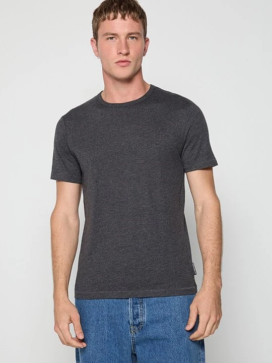 Zdjęcie produktu T-shirt basic French Connection ciemnoszary
