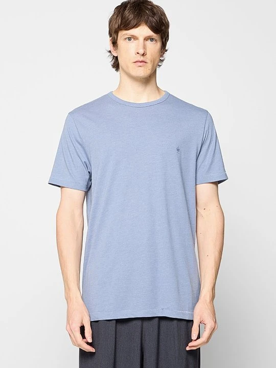 Zdjęcie produktu T-shirt basic French Connection niebieski melanż