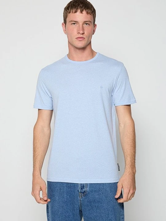 Zdjęcie produktu T-shirt basic French Connection jasnoniebieski