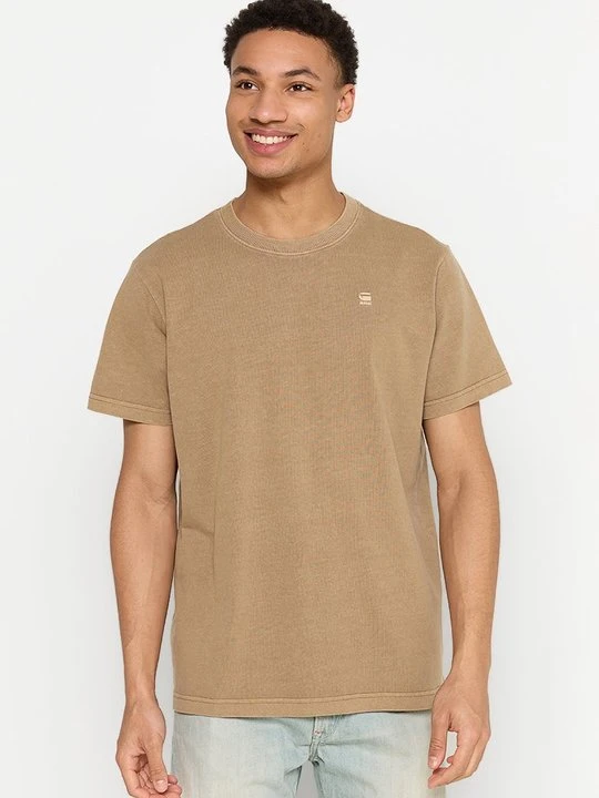 Zdjęcie produktu T-shirt basic G-Star jasnobrązowy