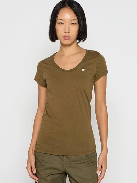 Zdjęcie produktu T-shirt basic G-Star oliwkowy