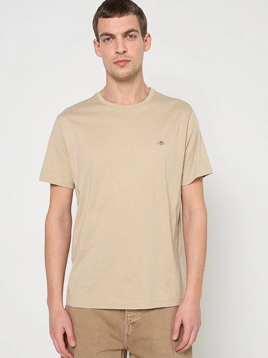 Zdjęcie produktu T-shirt basic Gant beżowy