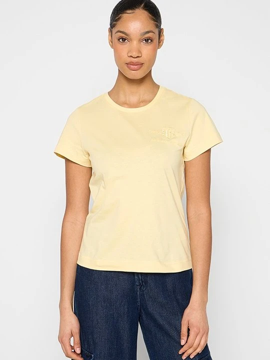 Zdjęcie produktu T-shirt basic Gant żółty