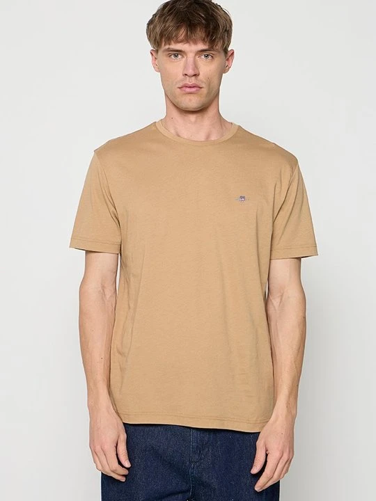 Zdjęcie produktu T-shirt basic Gant beżowy