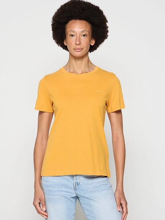 Zdjęcie produktu T-shirt basic Gant ciemnożółty