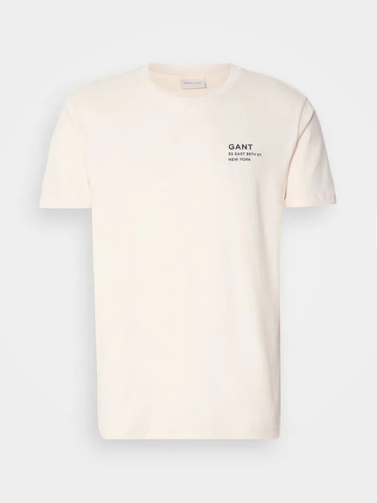 Zdjęcie produktu T-shirt basic Gant mleczny