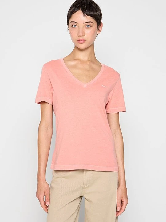 Zdjęcie produktu T-shirt basic Gant różowy