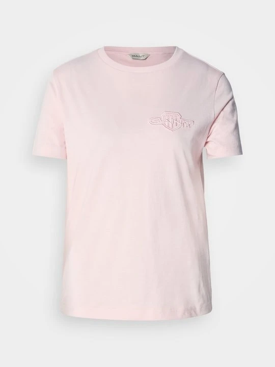 Zdjęcie produktu T-shirt basic Gant jasnoróżowy