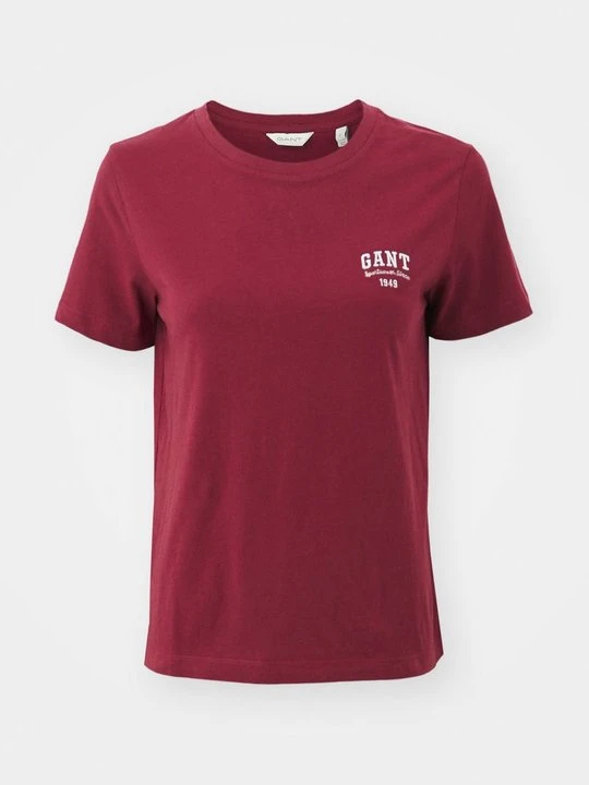 Zdjęcie produktu T-shirt basic Gant bordowy